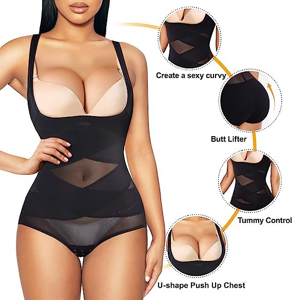 Shapewear Bodysuit for Women Tummy Control Butt Lifter Panty