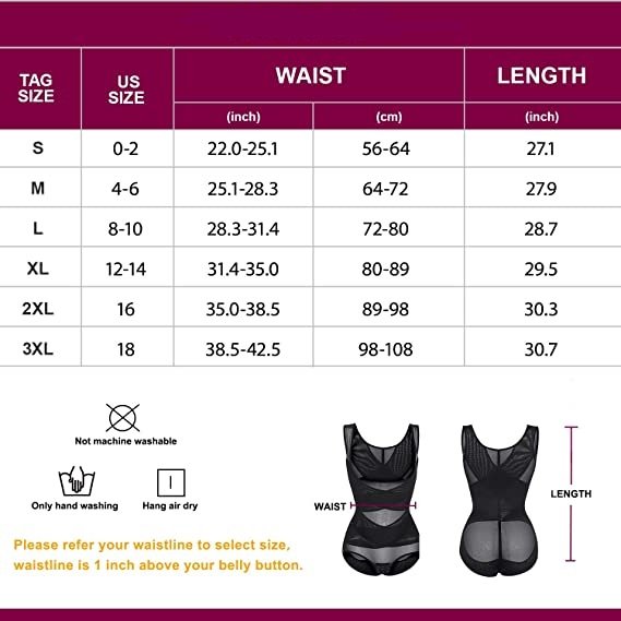 Shapewear Bodysuit for Women Tummy Control Butt Lifter Panty