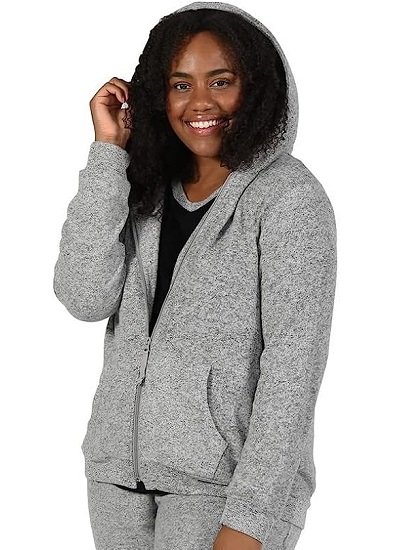 Women's Zip Front Fashion Hoodie