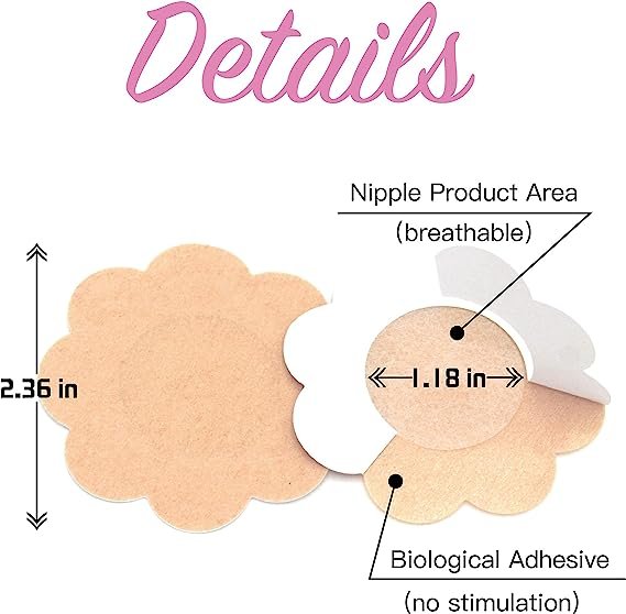 40 pieces of pads, disposable pads, bra pads, self-adhesive invisible bras